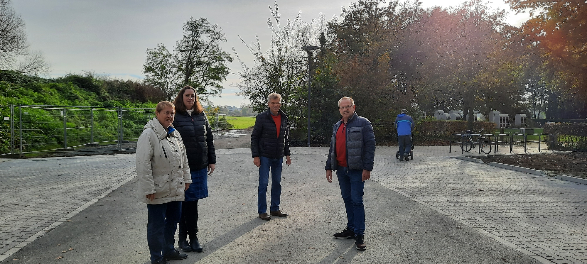 Fertigstellung des Parkplatzes am Hauptfriedhof